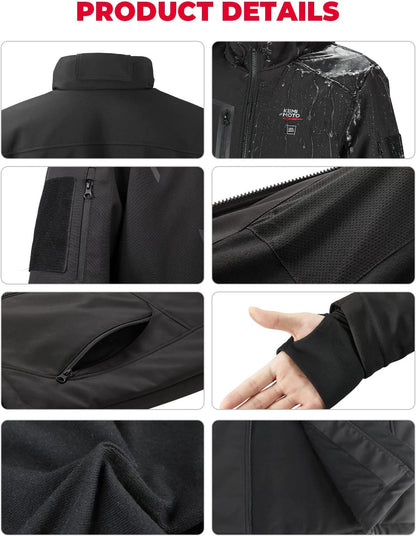 Heated Vest for Women with Battery Pack Included, Battery Women'S Heated Vest, L, Black