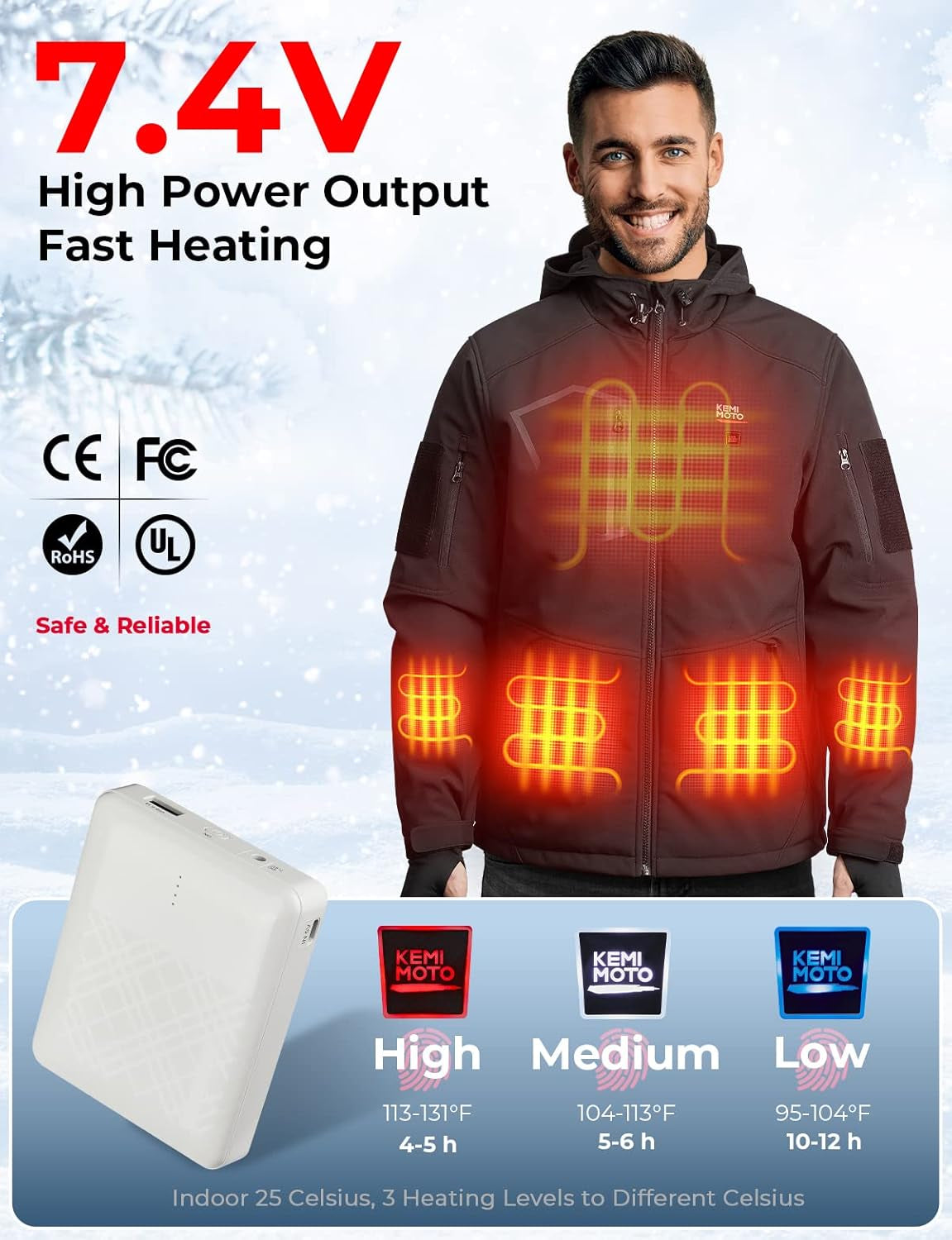 Heated Vest for Women with Battery Pack Included, Battery Women'S Heated Vest, L, Black